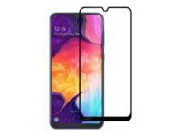eSTUFF Titan Shield - Screen protector for mobile phone - full cover - glass - frame colour black - for Samsung Galaxy A50