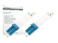 DIGITUS - Patch cable - LC single-mode (M) to LC single-mode (M) - 3 m - fibre optic - 9 / 125 micron - OS1 - booted, halogen-free - yellow