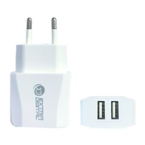 Extra Digital - Kroviklis EXTRA DIGITAL 2xUSB: 220V, 2.1A