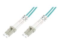 DIGITUS - Patch cable - LC multi-mode (M) to LC multi-mode (M) - 7 m - fibre optic - duplex - 50 / 125 micron - OM4 - halogen-free - aqua
