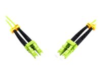 DIGITUS Professional - Patch cable - LC multi-mode (M) to LC multi-mode (M) - 7 m - fibre optic - duplex - 50 / 125 micron - OM2 - halogen-free - green