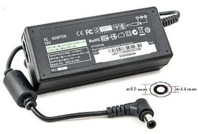 EXTRA DIGITAL - Power adapter - AC 220 V - 64 Watt - for Sony VAIO PCG-Z1A, Z1A1, Z1AP1, Z1AP2, Z1AP3, Z1RA, Z1RAP2, Z1VA, Z1VAP, Z1VAP1, Z1VAP2